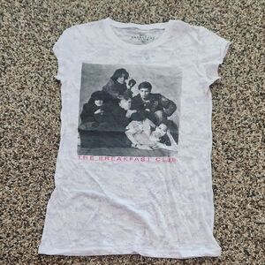 Black and White Short Sleeve Tee with Vintage Graphic